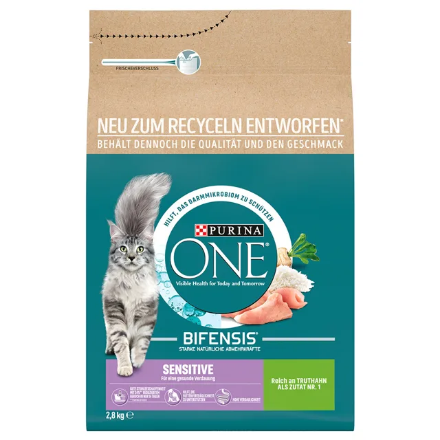 Purina ONE Bifensis Sensitive granule krůta - 2,8 kg