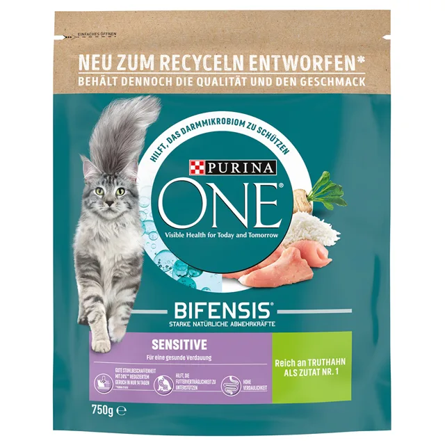 Purina ONE Bifensis Sensitive granule krůta - 750 g
