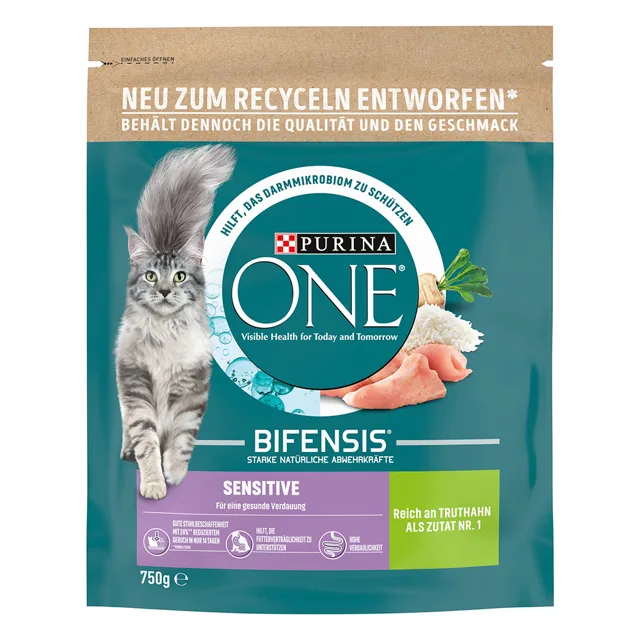 Purina ONE Bifensis Sensitive granule krůta - 9,75 kg