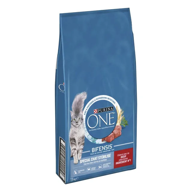 Purina ONE Bifensis Sterilised granule hovězí - 7,5 kg