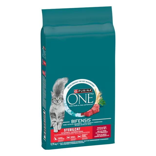Purina ONE Bifensis Sterilised granule hovězí - 9,75 kg