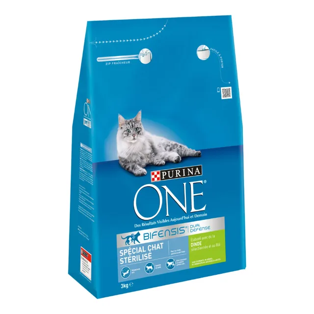 Purina ONE Bifensis Sterilised granule krocan - výhodné balení: 2 x 3 kg