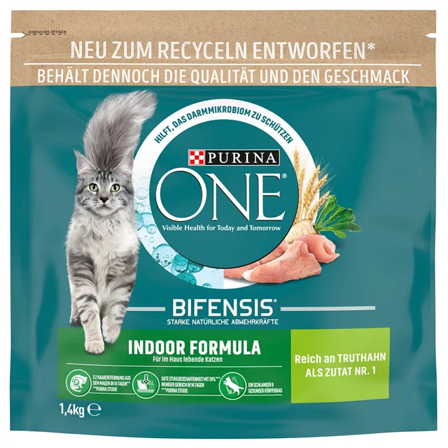 Purina ONE Indoor Formula granule krůta - 1,4 kg