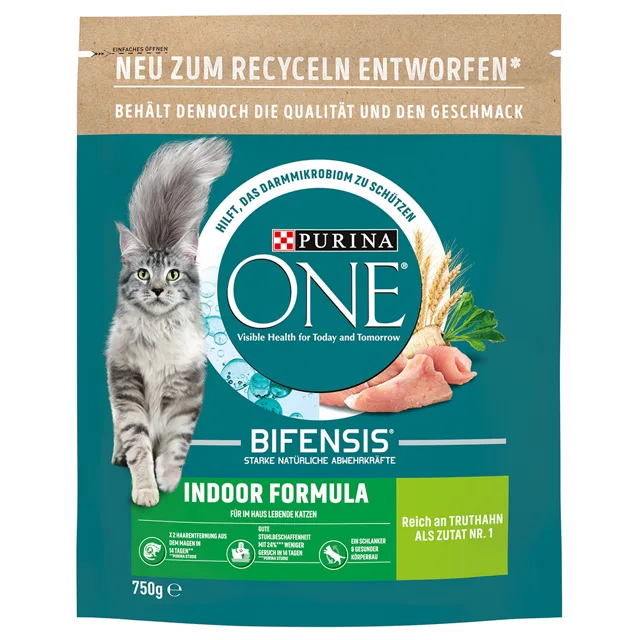 Purina ONE Indoor Formula granule krůta - 750 g