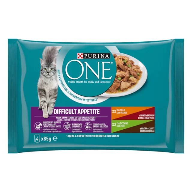 Purina ONE kapsičky - 4 x 85 g kuře, krocan