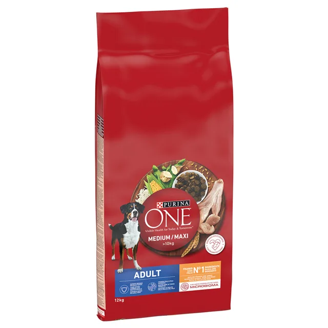 Purina ONE Medium/Maxi Adult granule kuře - 12 kg