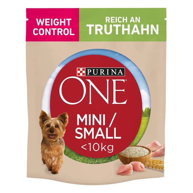 Purina ONE Mini Dog Weight Control kapsičky krůta, rýže - 9 kg (6 x 1,5 kg)