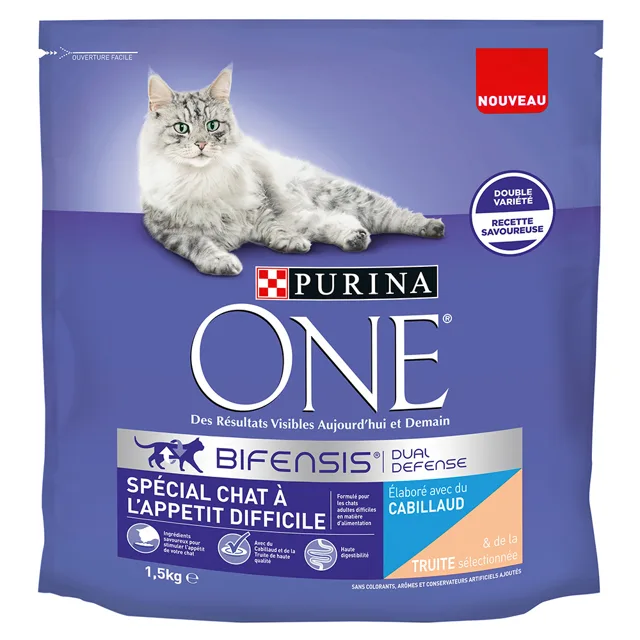 Purina ONE Selective Palate granule treska, pstruh - 1,5 kg