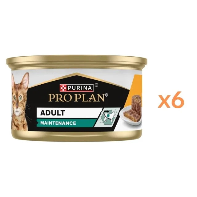 PURINA PRO PLAN Adult Maintenance Moist Chicken Pate 6x85g mokré krmivo pro kočky