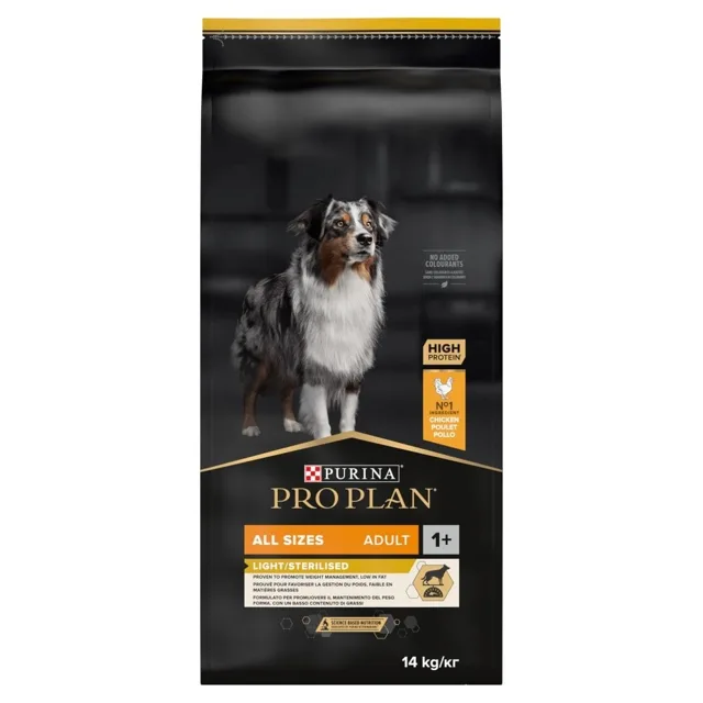 PURINA pro PLAN ALL SIZE ADULT Light/Sterilised 14kg