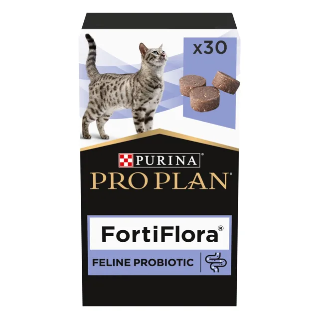 Purina Pro Plan FortiFlora probiotikum pro kočky žvýkací tablety 30 ks