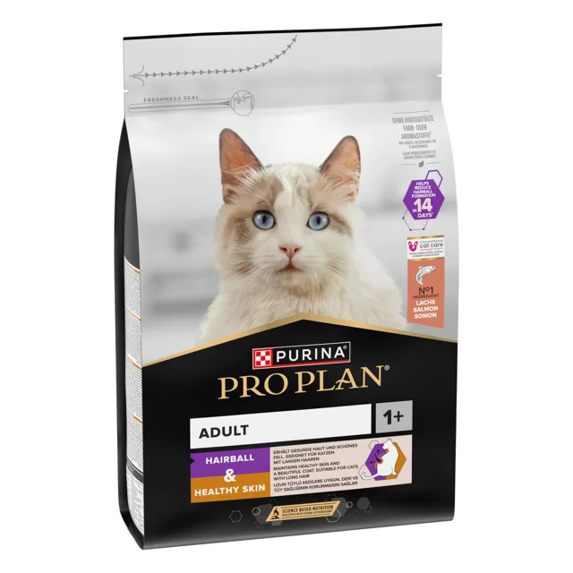 PURINA PRO PLAN Hairball Care losos - 3, kg