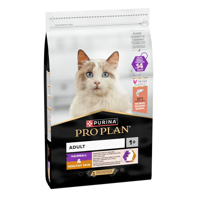 PURINA PRO PLAN Hairball Care losos - výhodné balení: 2 x 10 kg