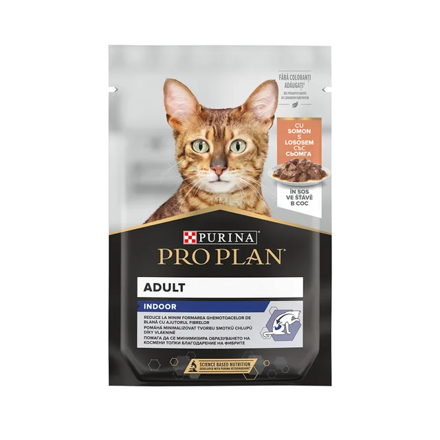 Purina PRO PLAN Indoor losos ve šťávě kapsička pro kočky 85 g
