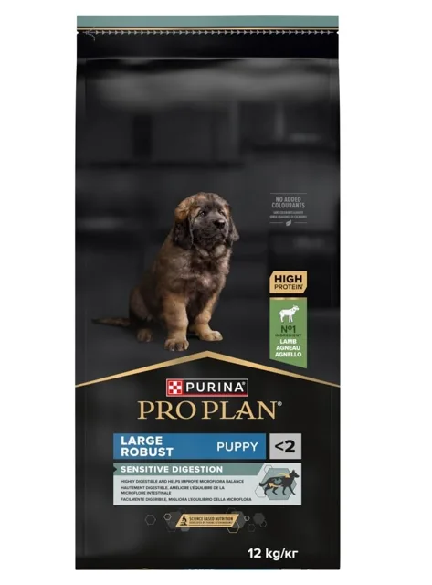 PURINA PRO PLAN Large Robust Puppy Sensitive Digestion s Jehněčím 12 kg granule pro štěňata