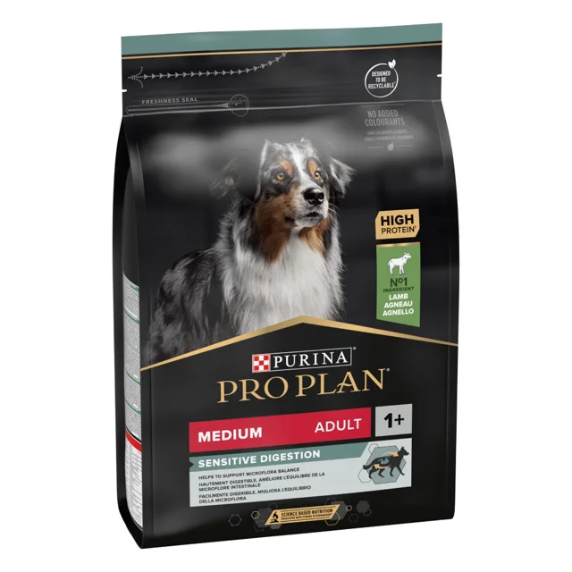 PURINA PRO PLAN Medium Adult jehněčí a rýže Sensitive Digestion - Výhodné balení 2 x 3 kg