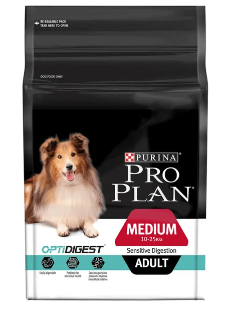 PURINA Pro Plan Medium Adult Sensitive Digestion OptiDigest Jehněčí 3 kg