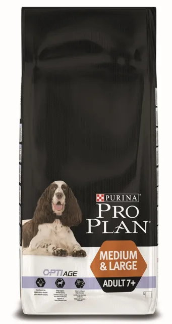 PURINA PRO PLAN Medium &amp; Large Adult 7+ OPTIAGE s kuřetem 14 kg
