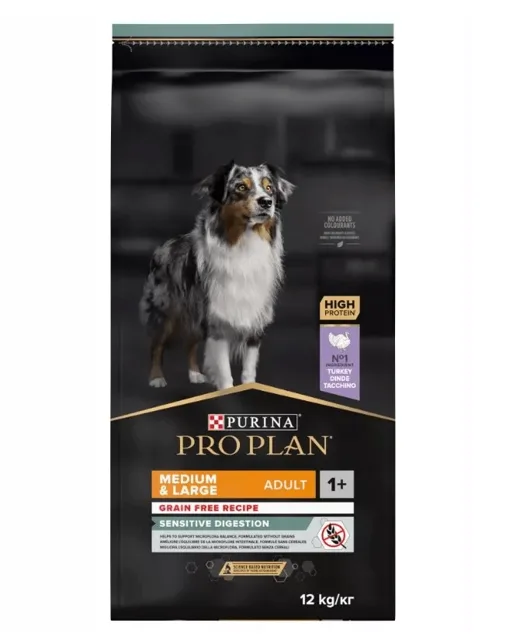 PURINA PRO PLAN Medium &amp; Large Adult Optidigest Grain Free Turkey 12 kg