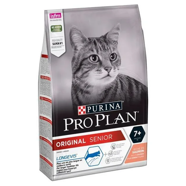 PURINA PRO PLAN Senior 7+ salmon granule pro kočky 3 kg