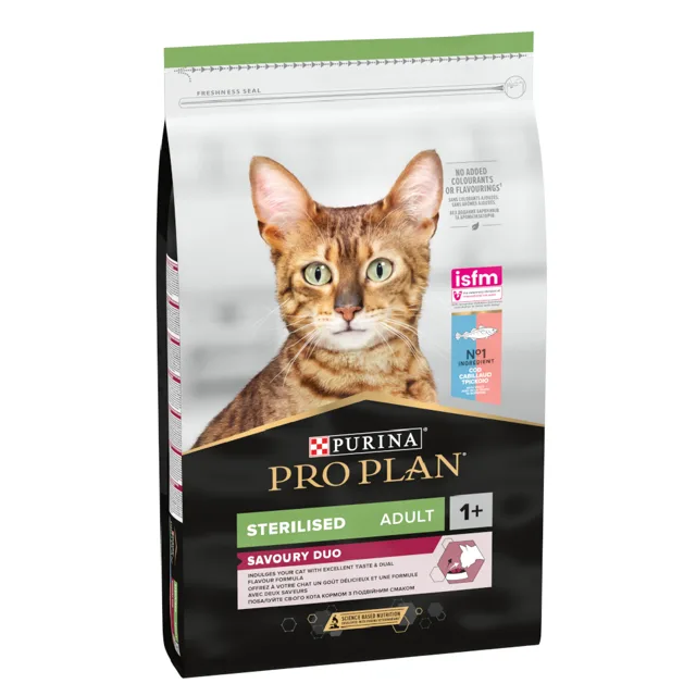 PURINA PRO PLAN Sterilised Adult Duo treska a pstruh - 3 kg