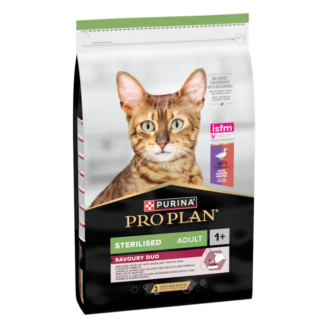 PURINA PRO PLAN Sterilised Adult Savoury Duo kachní a játra - 3 kg