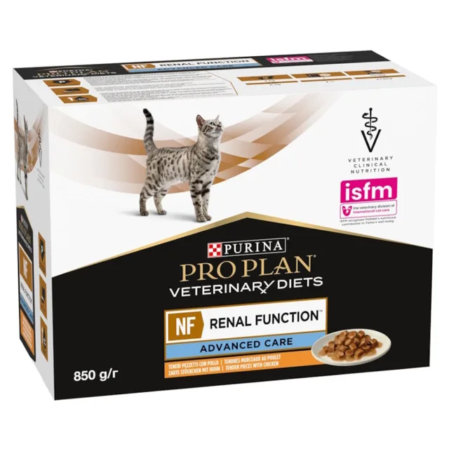 PURINA PRO PLAN Vet Diets NF Renal Function Advance Care Salmon kapsička pro kočky 10x85 g