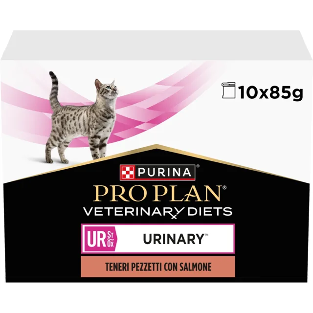 Purina Pro Plan Veterinární diety UR Urinary kapsičky pro kočky losos 10x85 g
