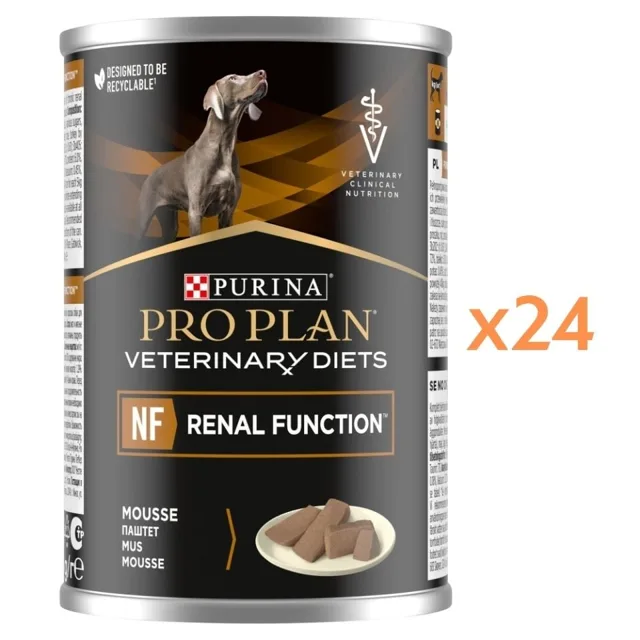 PURINA PRO PLAN Veterinary Diets Canine NF Renal Function 24x400g pro podporu funkce ledvin, krmivo pro psy