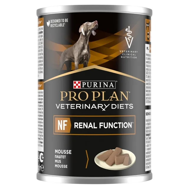 PURINA PRO PLAN Veterinary Diets Canine NF Renal Function 400g pro podporu funkce ledvin, mokré krmivo pro psy