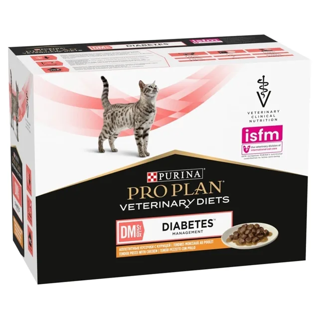 PURINA PRO PLAN Veterinary Diets Feline DM St/Ox Diabetes 10x85 g