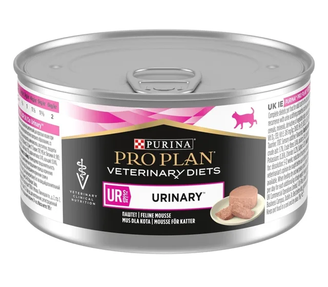 PURINA PRO PLAN Veterinary Diets Feline UR St/Ox Urinary 24x195g krmivo pro kočky pro zdraví močových cest