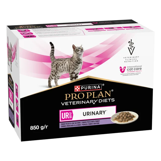PURINA PRO PLAN Veterinary Diets Feline UR ST/OX - Urinary krůtí - výhodné balení: 20 x 85 g
