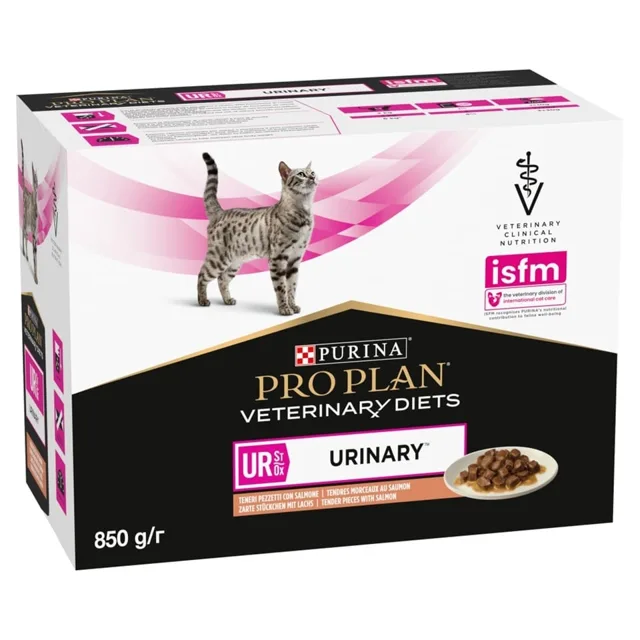 PURINA PRO PLAN Veterinary Diets Feline UR St/Ox Urinary Salmon 10x85 g