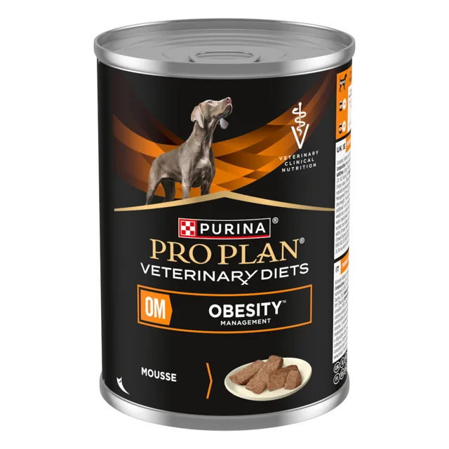 PURINA PRO PLAN Veterinary Diets Mousse OM Obesity - Výhodné balení: 24 x 400 g