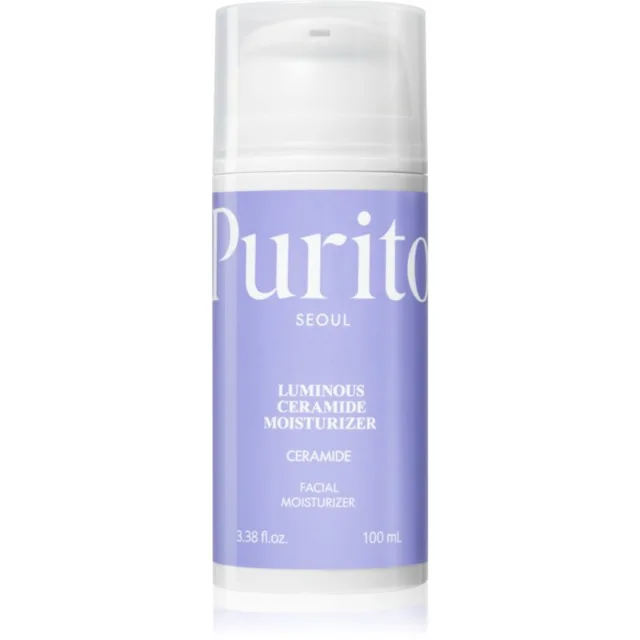 Purito Luminous Ceramide Moisturizer zklidňující pleťový krém pro suchou a citlivou pokožku 100 ml