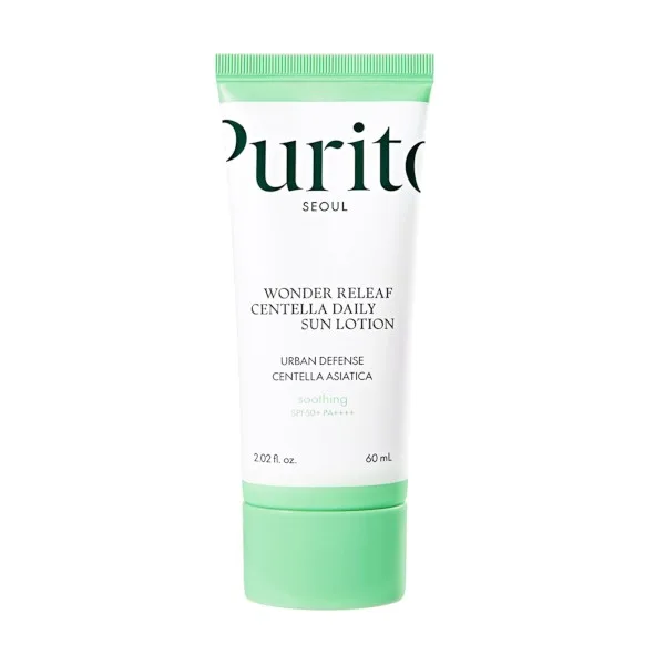PURITO Opalovací mléko na obličej SPF 50+ (Wonder Releaf Centella Daily Sun Lotion) 60 ml