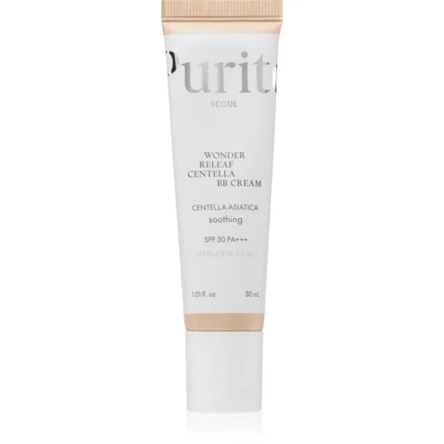 Purito Wonder Releaf Centella BB Cream rozjasňující BB krém se zklidňujícím účinkem odstín 13 Neutral Ivory 30 ml