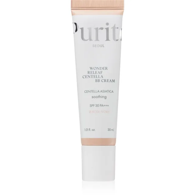 Purito Wonder Releaf Centella BB Cream rozjasňující BB krém se zklidňujícím účinkem odstín 15 Rose Ivory 30 ml