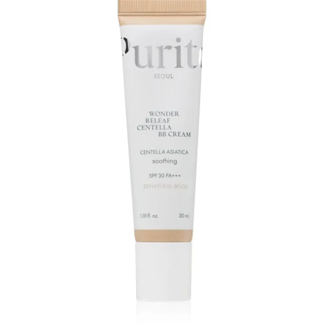 Purito Wonder Releaf Centella BB Cream rozjasňující BB krém se zklidňujícím účinkem odstín 23 Natural Beige 30 ml