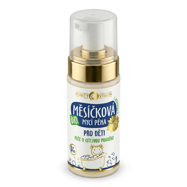 PURITY VISION BIO Měsíčková mycí pěna pro děti 90 ml