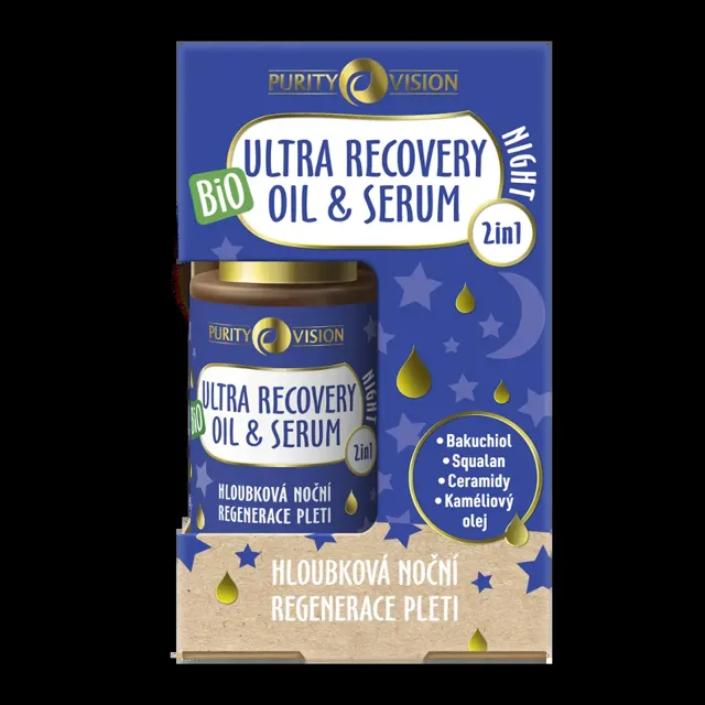 Purity Vision BIO noční olej a sérum 2v1 Ultra recovery 30 ml