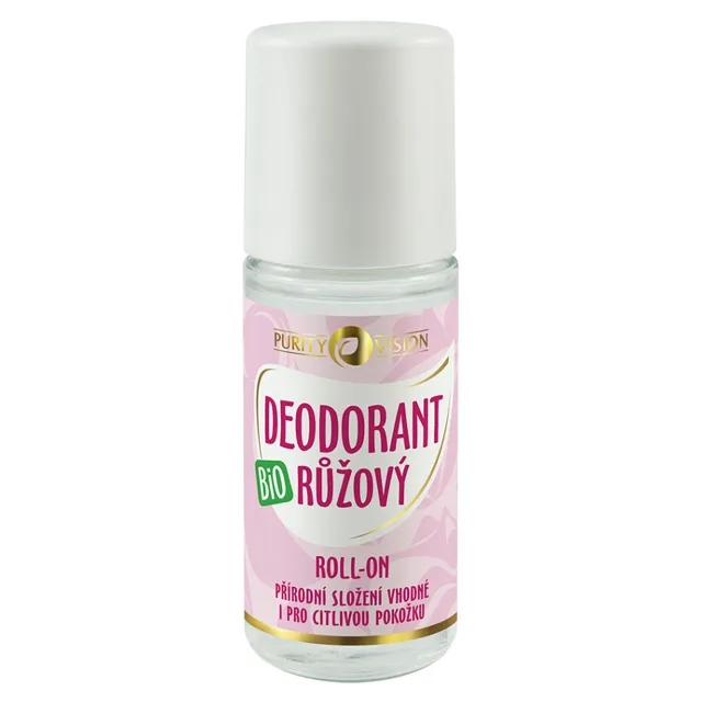 PURITY VISION Bio Růžový Deodorant roll-on 50 ml