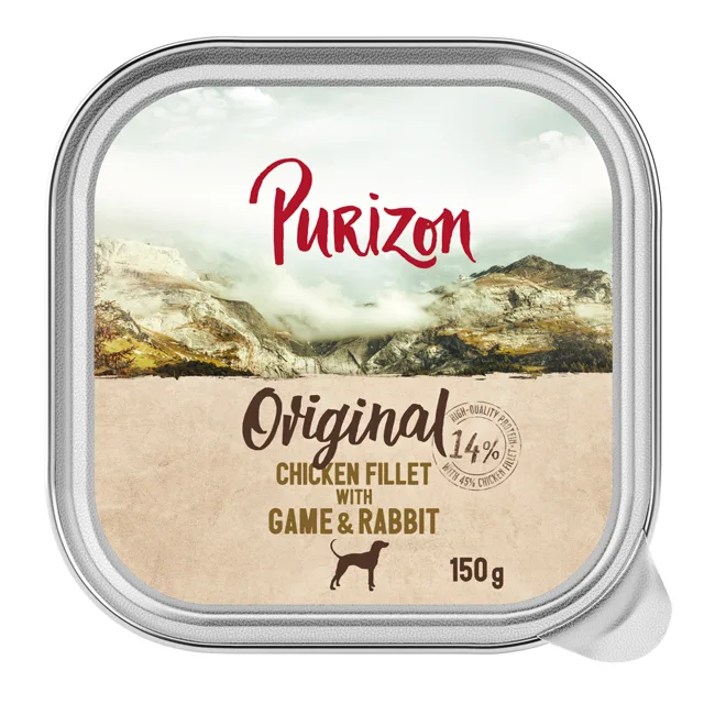 Purizon 6 ks (6 x 150 g) - kuřecí filet Black Angus hovězí a krůtí