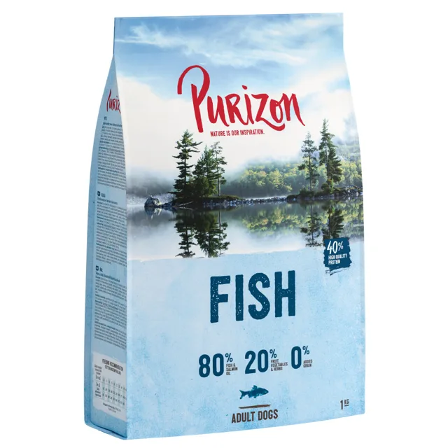 Purizon Adult 80:20:0 s rybami - bez obilovin - výhodné balení: 2 x 12 kg