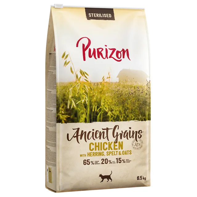 Purizon Adult Ancient Grain Sterilised s kuřecím a rybou - 6,5 kg