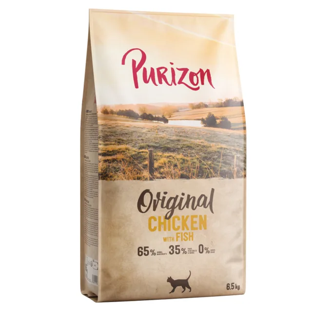 Purizon Cat kuře a ryba - Original Daily 65 % NOVINKA - výhodné balení: 2 x 6,5 kg
