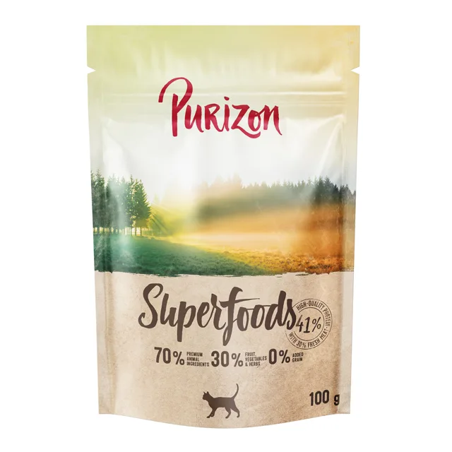 Purizon Cat Superfoods kuřecí - Výhodné balení: 2 x 6,5 kg