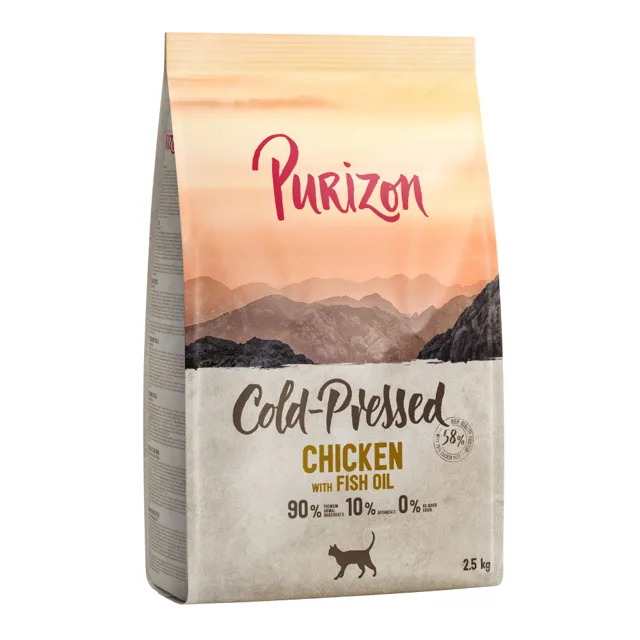 Purizon Coldpressed výhodné balení 2 x 2,5 kg - kuřecí s rybím olejem