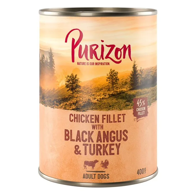 Purizon - konzerva na zkoušku - Black Angus s krůtím